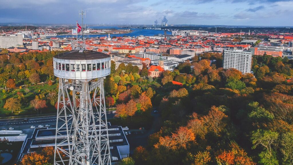 Turm in Aalborg am Linfjord