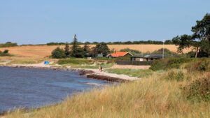 Schöne Aussicht vom Strand bei Kegnaes an der Flensburger Förde