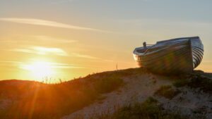 Der Strand in Gilleleje in der Nähe der Ferienhäuser in Udsholdt Strand