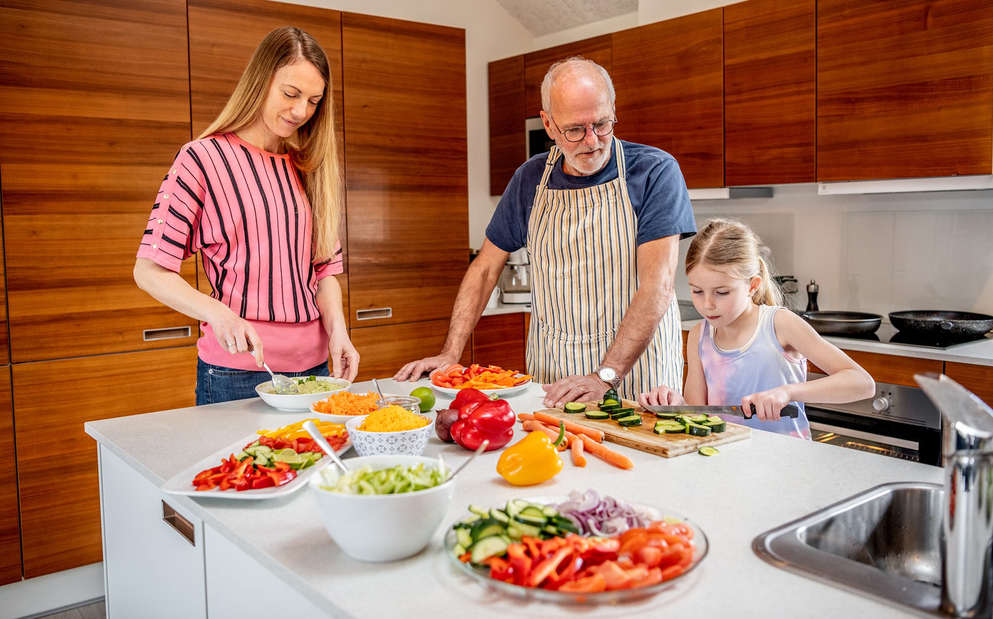 Ferienhaus mit einer großen Küche