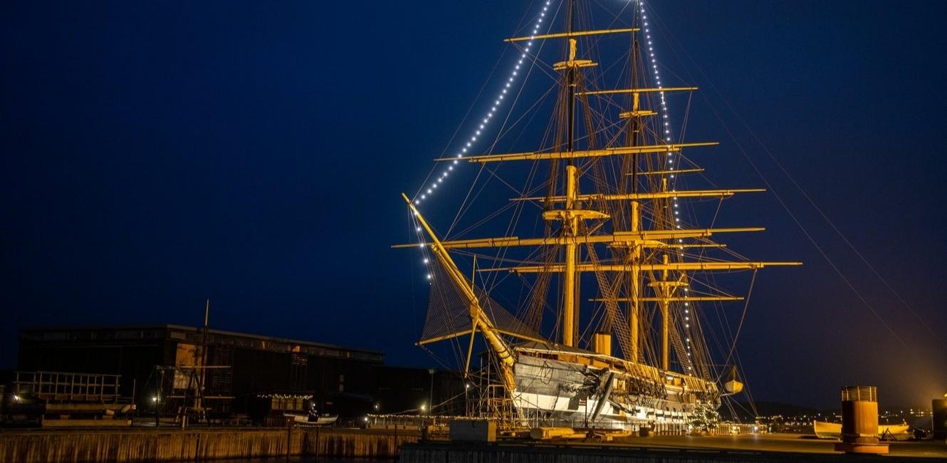 Nacht auf der Fregatte Jylland