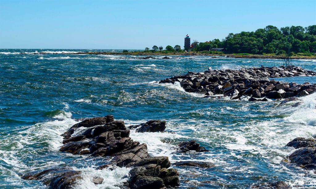 Felsen auf Bornholm am Meer