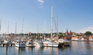 Flensburg an der deutschen Ostsee