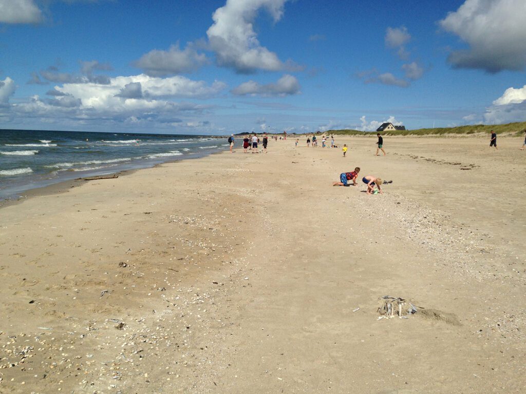 Strand am Blavand an der Nordsee Dänemarks