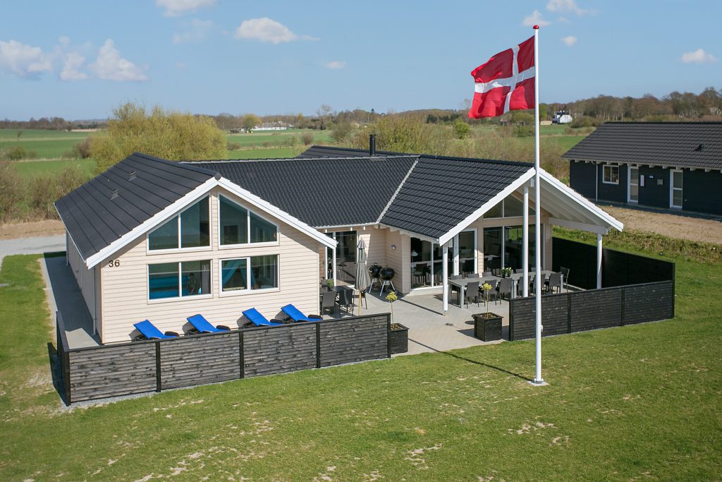 Ferienhaus Dänemark mit Fahne