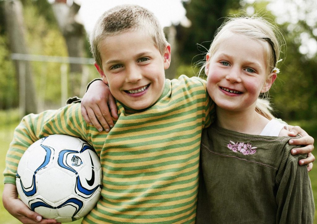Fußball bei Ferienhaus in Dänemark