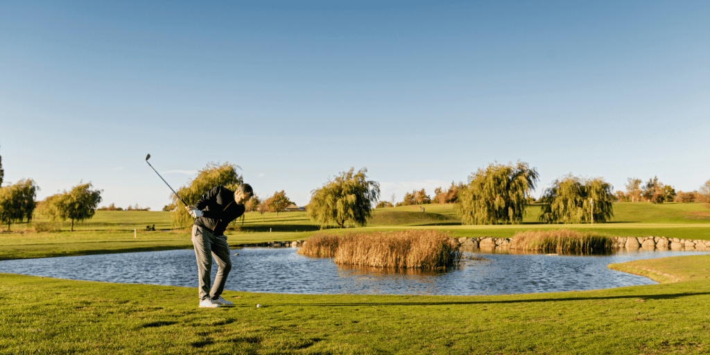 Schöner Golfplatz auf Mön