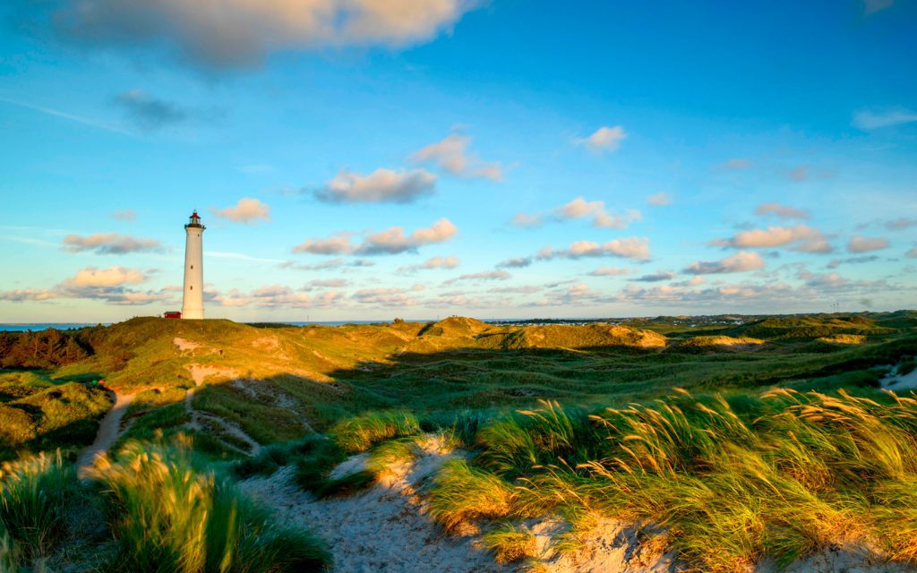 Holmsland Klit in Westjütland mit vielen Ferienhäusern