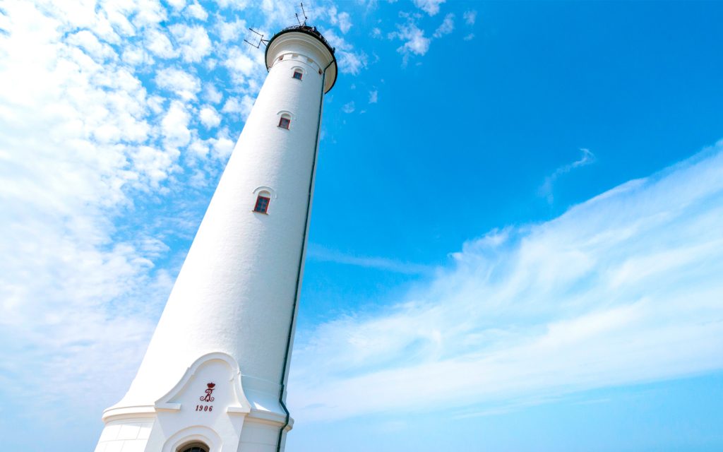 Leuchtturm in Dänemark bei Holmsland Klit in Lyngvig