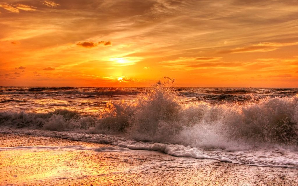 Sonnenuntergang an der Nordsee