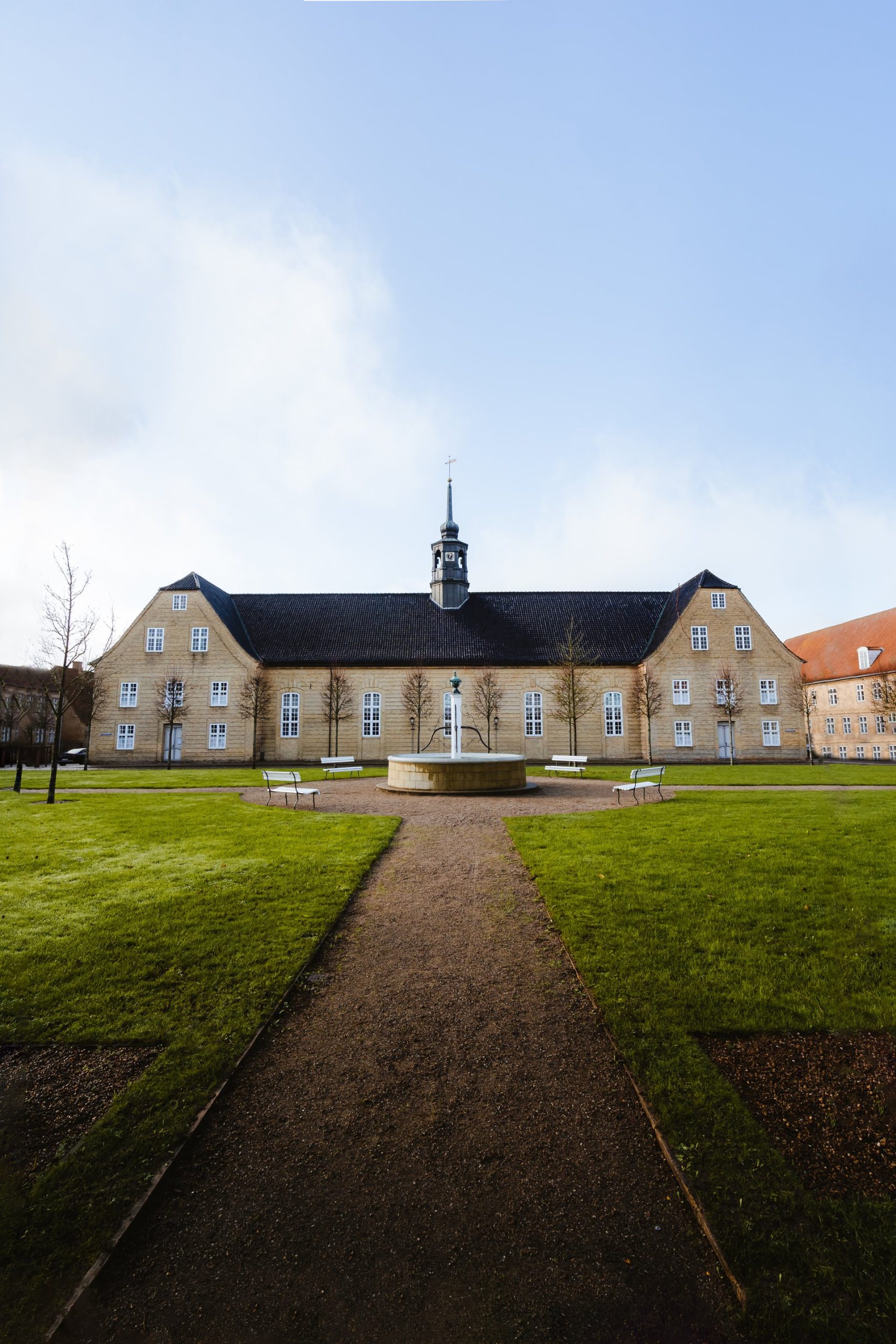 Historisches Christiansfeld, ein UNESCO-Welterbe nahe Haderslev.