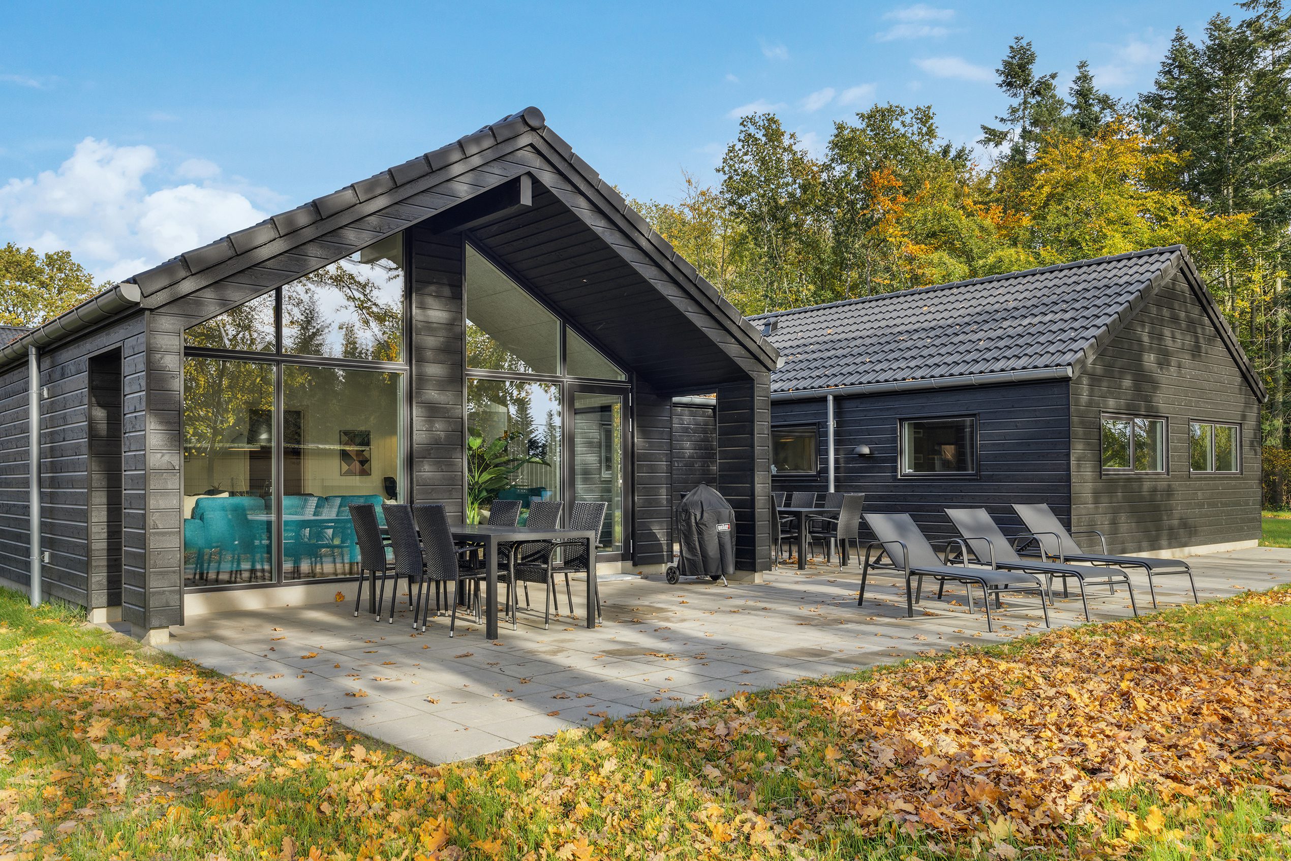 Ferienhaus in Dänemark im Herbst