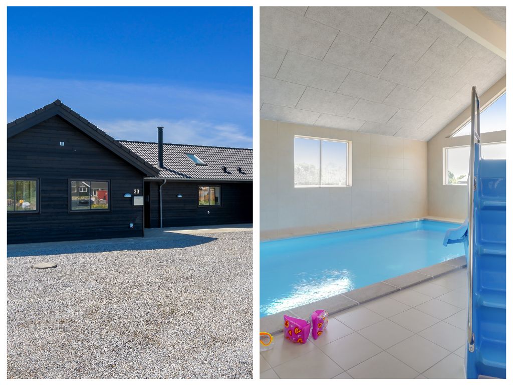 Ein Ferienhaus mit Pool in Mommark auf Als, Ostsee